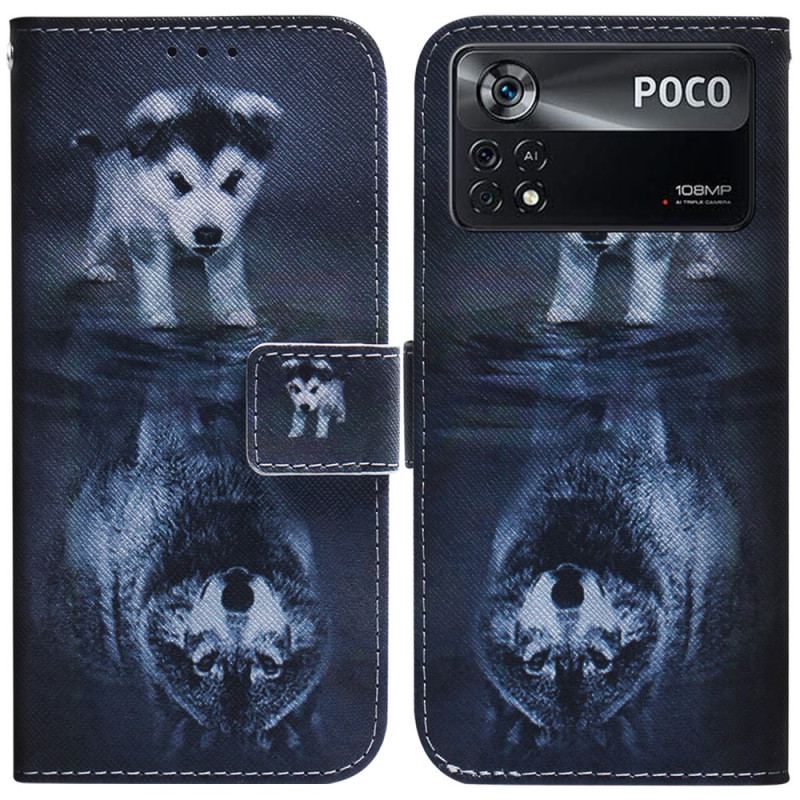 Flip Cover Poco X4 Pro 5G Hvalpe Drøm