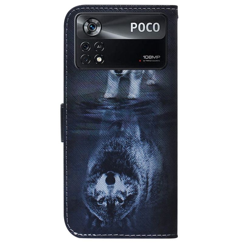 Flip Cover Poco X4 Pro 5G Hvalpe Drøm