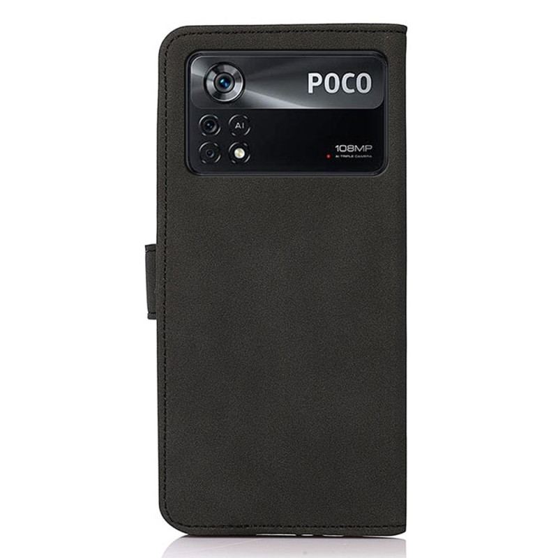 Flip Cover Poco X4 Pro 5G Khazneh Fashion Læder Effekt