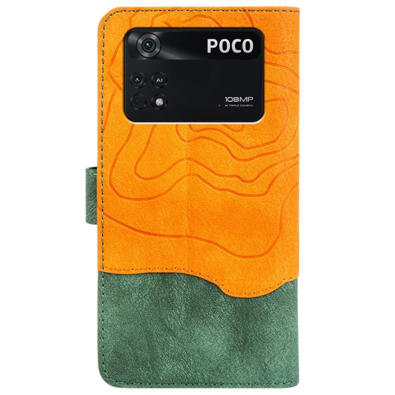 Flip Cover Poco X4 Pro 5G Kunstnerisk Træstil