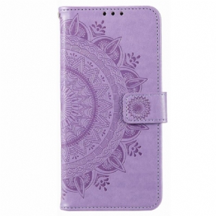 Flip Cover Poco X4 Pro 5G Mandala Sun Med Snor