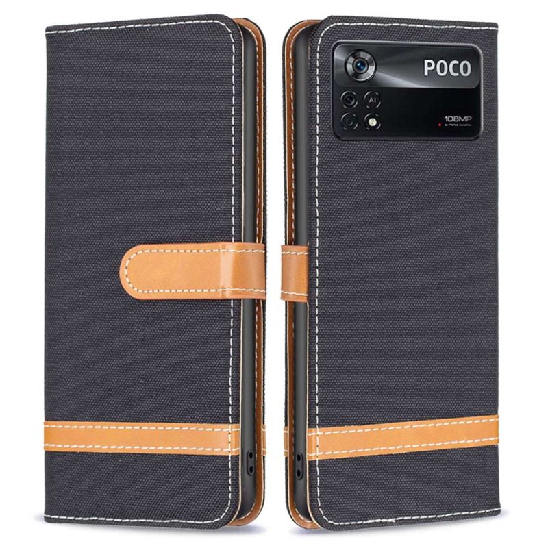 Flip Cover Poco X4 Pro 5G Med Snor Rem Stof