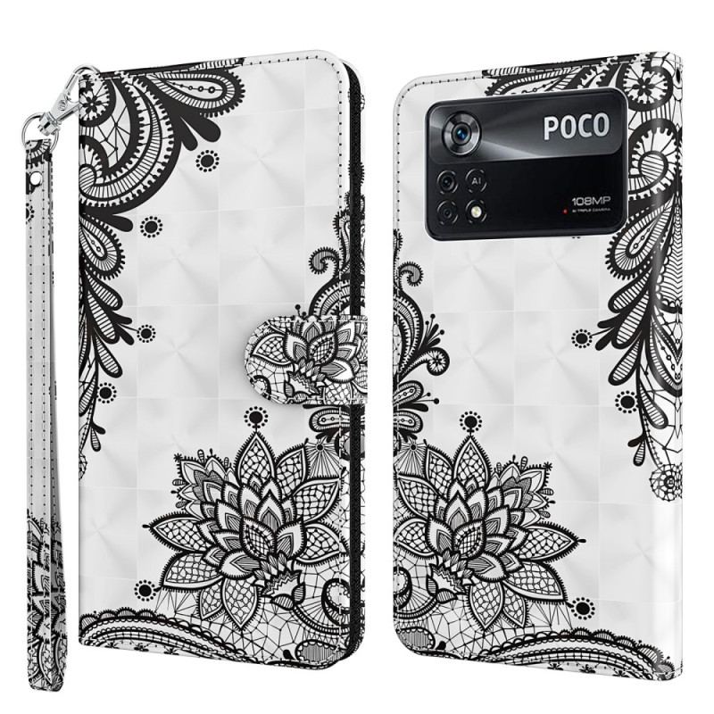 Flip Cover Poco X4 Pro 5G Med Snor Strappy Blonder