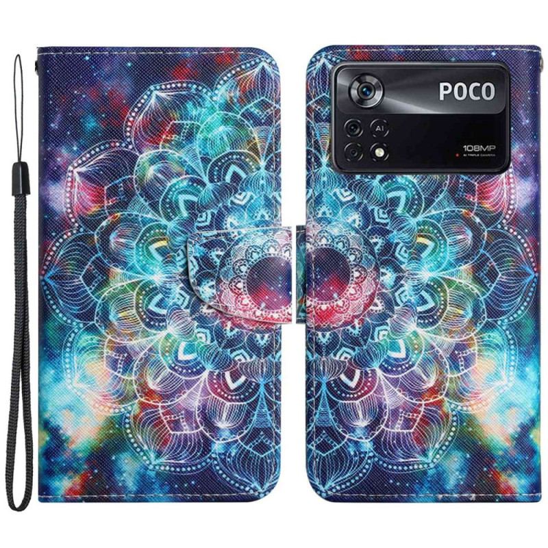 Flip Cover Poco X4 Pro 5G Med Snor Strappy Mandala