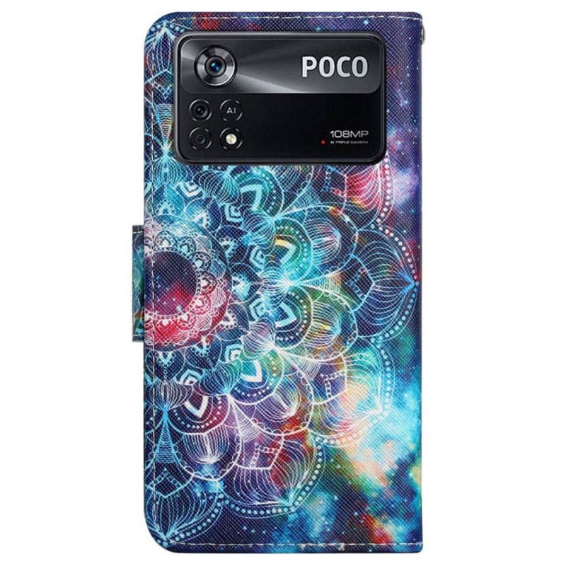 Flip Cover Poco X4 Pro 5G Med Snor Strappy Mandala