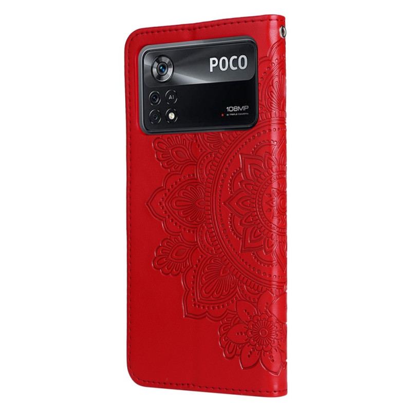 Flip Cover Poco X4 Pro 5G Med Snor Strappy Mandala