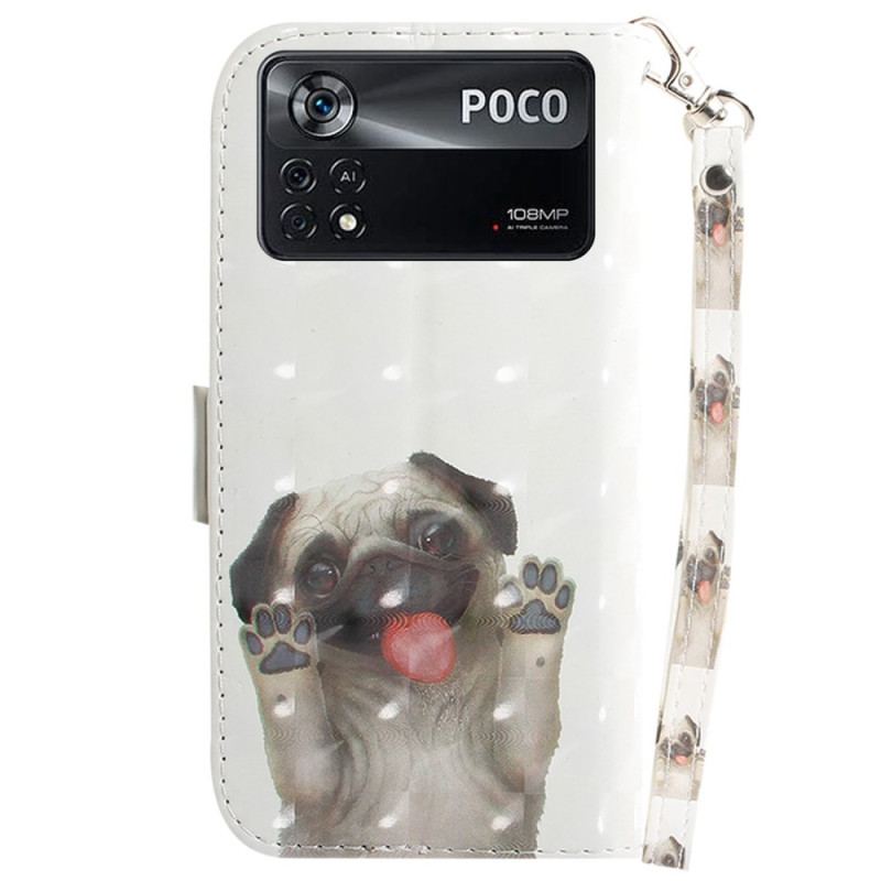 Flip Cover Poco X4 Pro 5G Med Snor Thong Hund