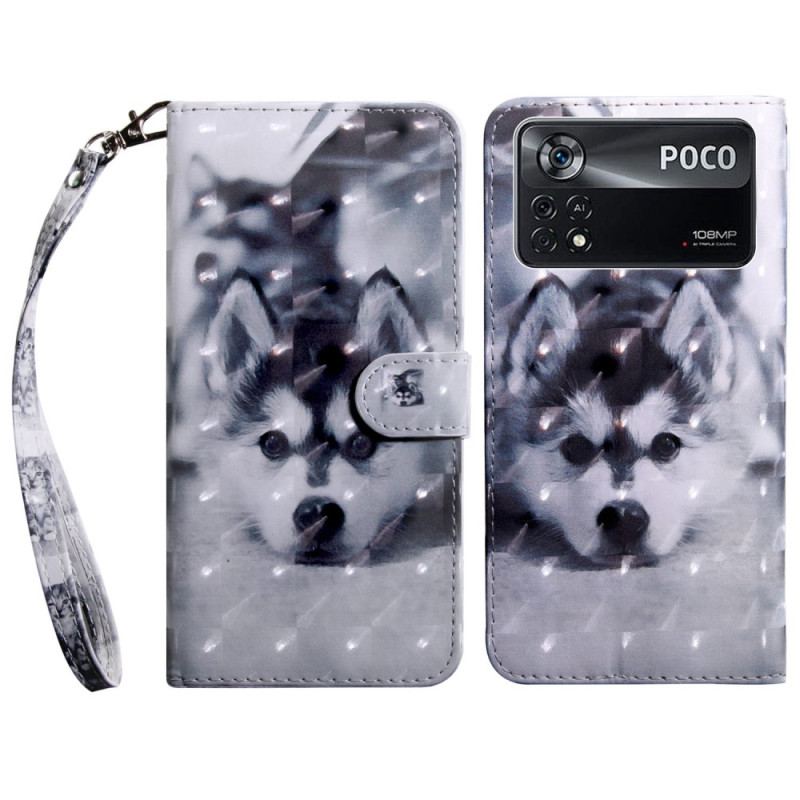 Flip Cover Poco X4 Pro 5G Med Snor Thong Hvalp