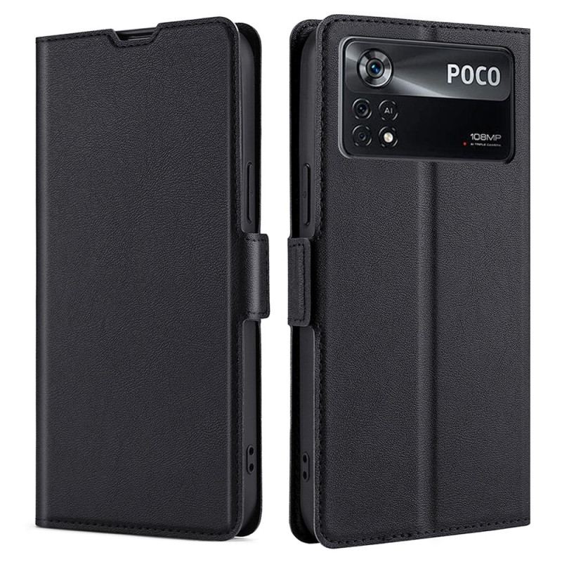 Flip Cover Poco X4 Pro 5G Ultra Fin Læderstil