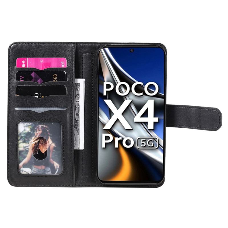 Læder Cover Poco X4 Pro 5G 10 Kortholdere