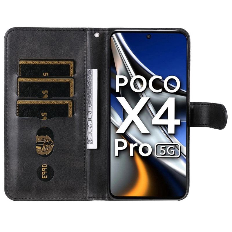 Læder Cover Poco X4 Pro 5G Pung