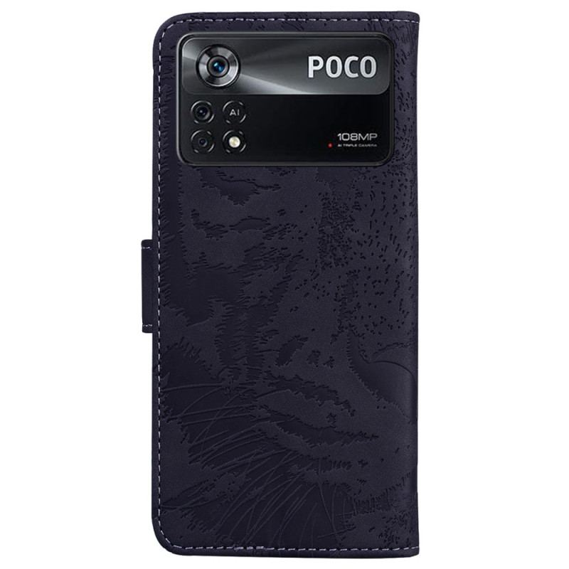 Læder Cover Poco X4 Pro 5G Tiger Print