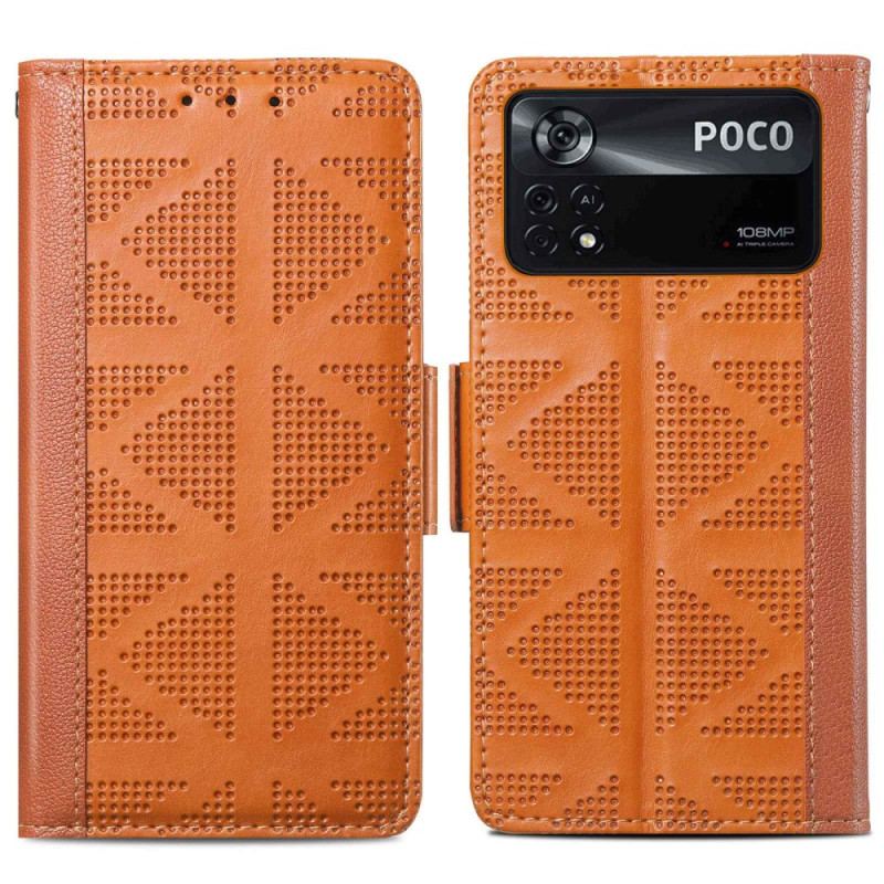 Læder Cover Poco X4 Pro 5G Vintage-stil