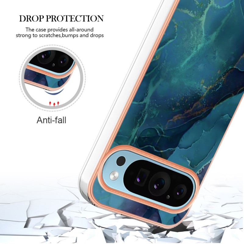 Cover Google Pixel 9 Marmor Decor Support Ring