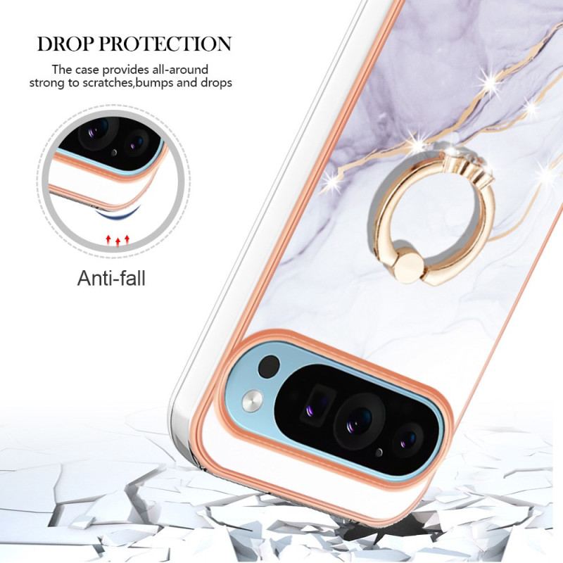 Cover Til Google Pixel 9 Marmor Style Support Ring