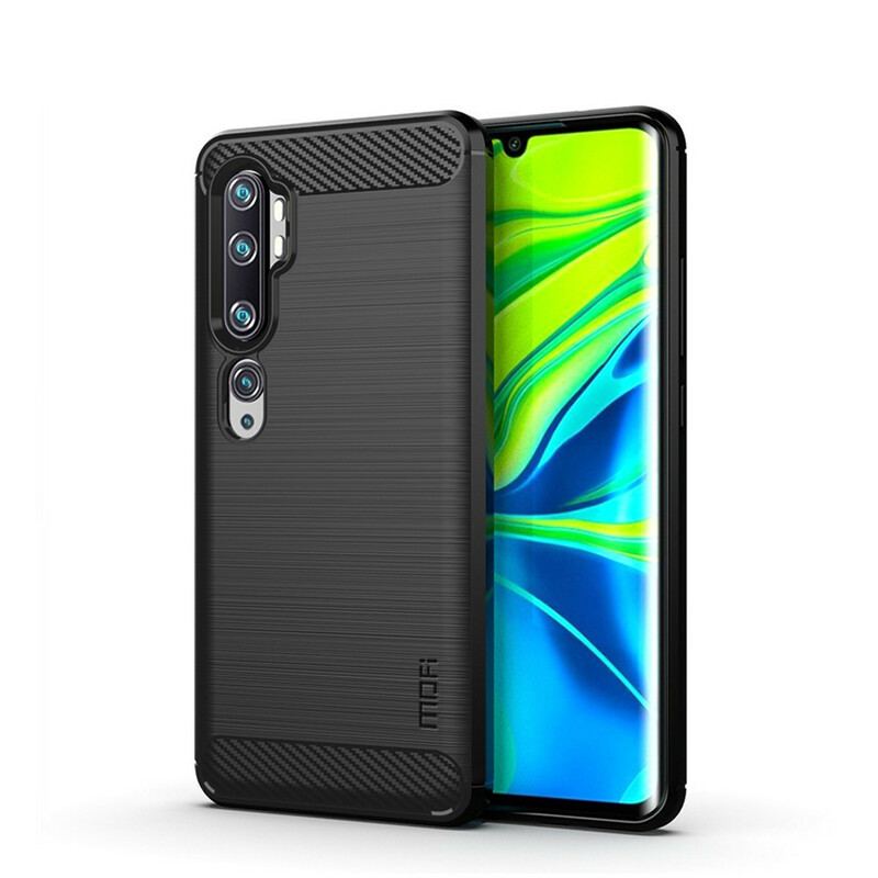 Cover Xiaomi Mi Note 10 / 10 Pro Mofi Børstet Kulfiber