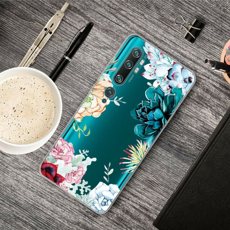 Cover Xiaomi Mi Note 10 / 10 Pro Sømløse Akvarelblomster