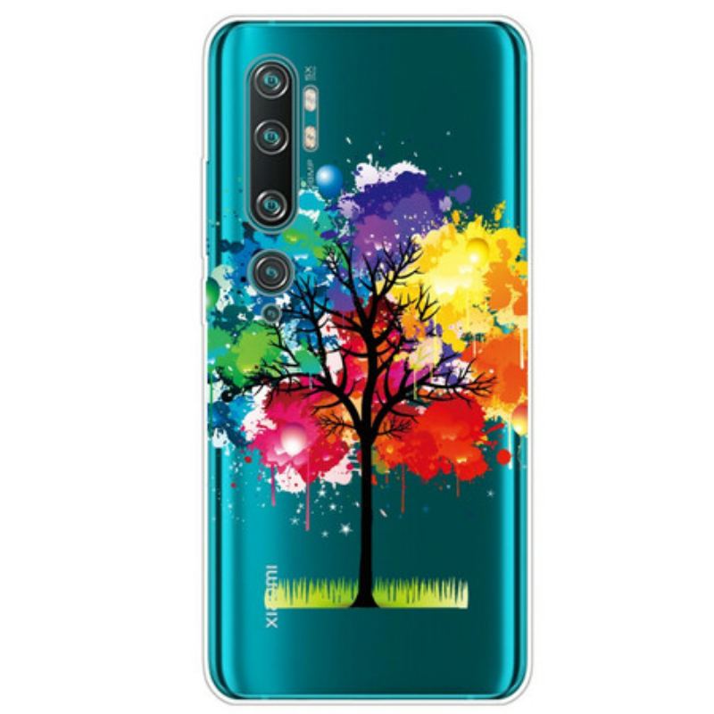 Cover Xiaomi Mi Note 10 / 10 Pro Sømløst Akvareltræ