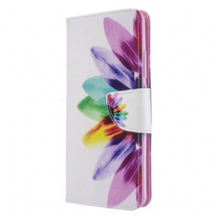 Flip Cover Xiaomi Mi Note 10 / 10 Pro Akvarel Blomst