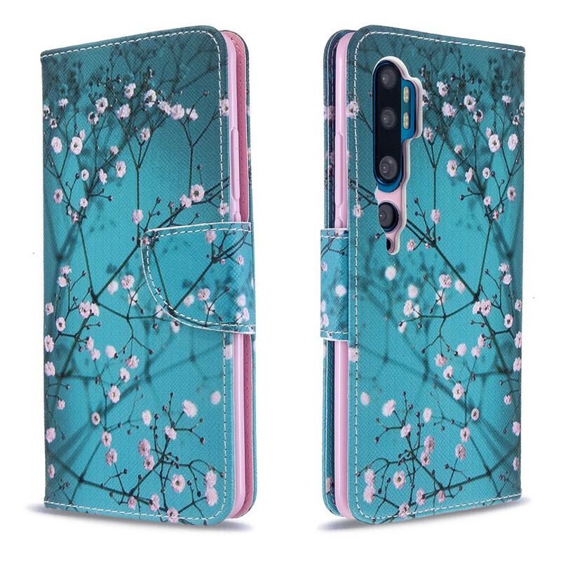 Flip Cover Xiaomi Mi Note 10 / 10 Pro Blomstrende Træ