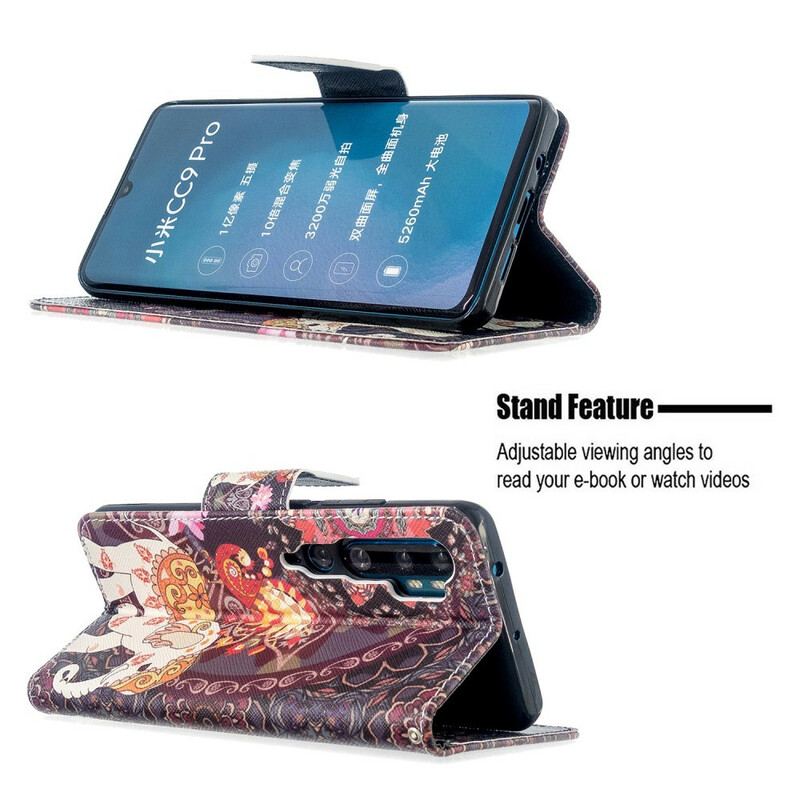 Flip Cover Xiaomi Mi Note 10 / 10 Pro Indiske Elefanter