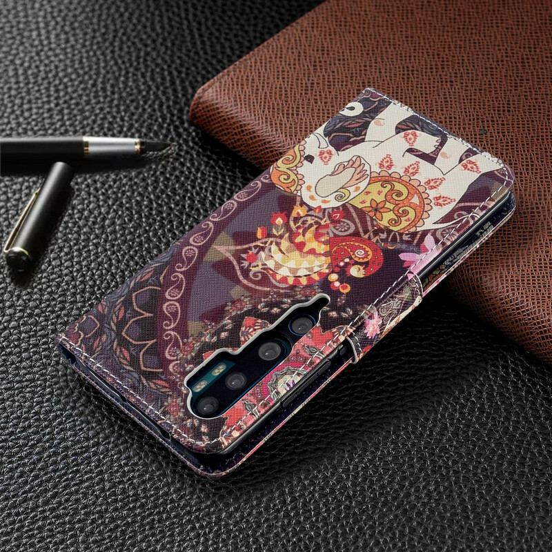 Flip Cover Xiaomi Mi Note 10 / 10 Pro Indiske Elefanter