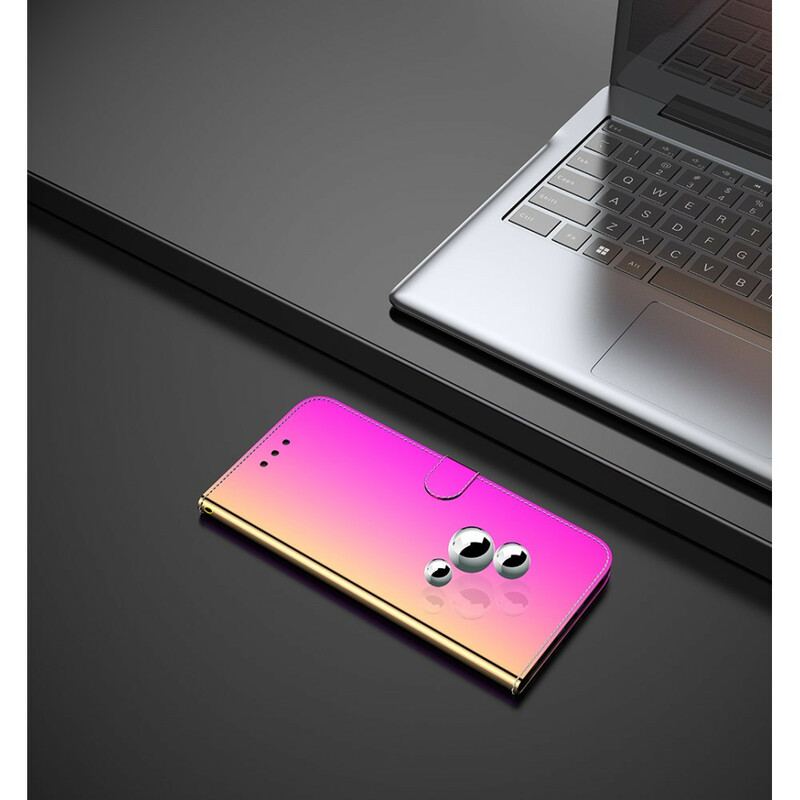 Flip Cover Xiaomi Mi Note 10 / 10 Pro Spejlcover I Imiteret Læder