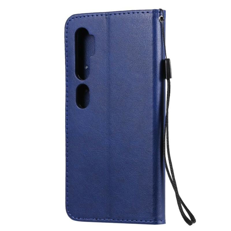 Læder Cover Xiaomi Mi Note 10 / 10 Pro Med Snor Strappy Læder Stil