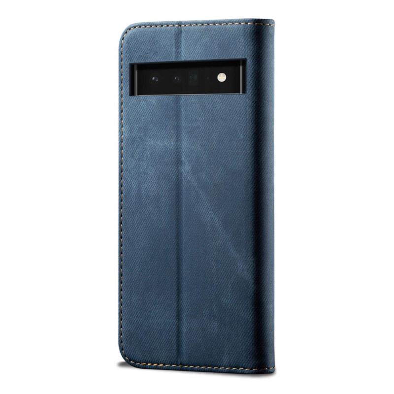 Cover Google Pixel 6 Flip Cover Denim Stof