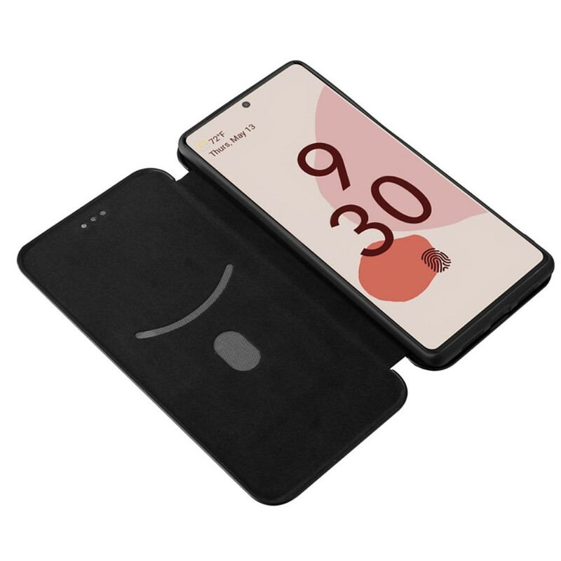 Cover Google Pixel 6 Flip Cover Farvet Carbon Silikone