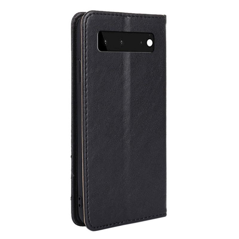 Cover Google Pixel 6 Flip Cover Stil Lædernitte