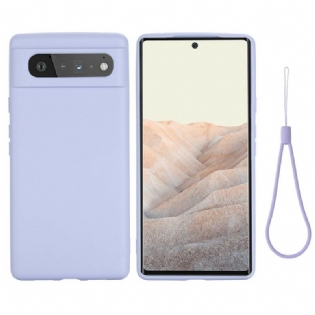 Cover Google Pixel 6 Flydende Silikone Med Snor