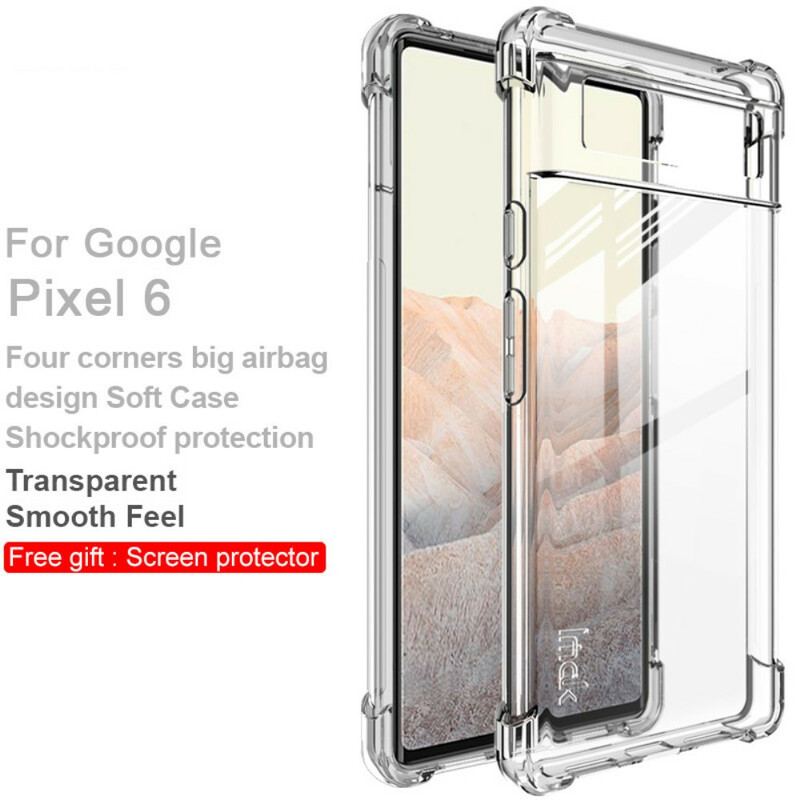 Cover Google Pixel 6 Gennemsigtig Med Imak Skærmfilm