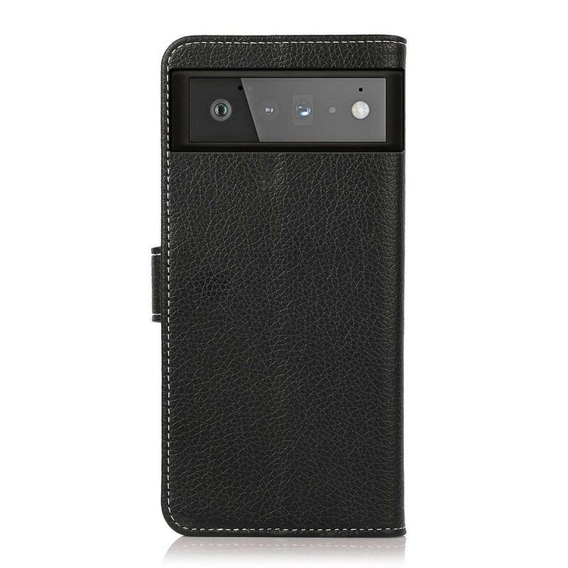 Flip Cover Google Pixel 6 Litchi Tekstur