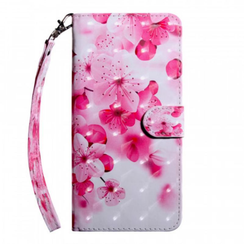 Flip Cover Google Pixel 6 Lyserøde Blomster