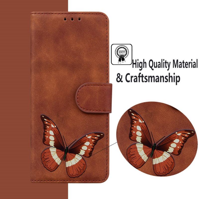 Flip Cover Google Pixel 6 Skin-touch Butterfly