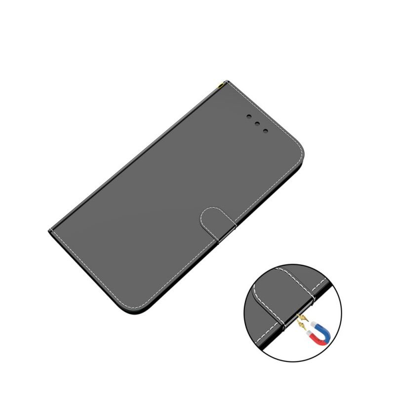 Flip Cover Google Pixel 6 Spejlcover I Imiteret Læder