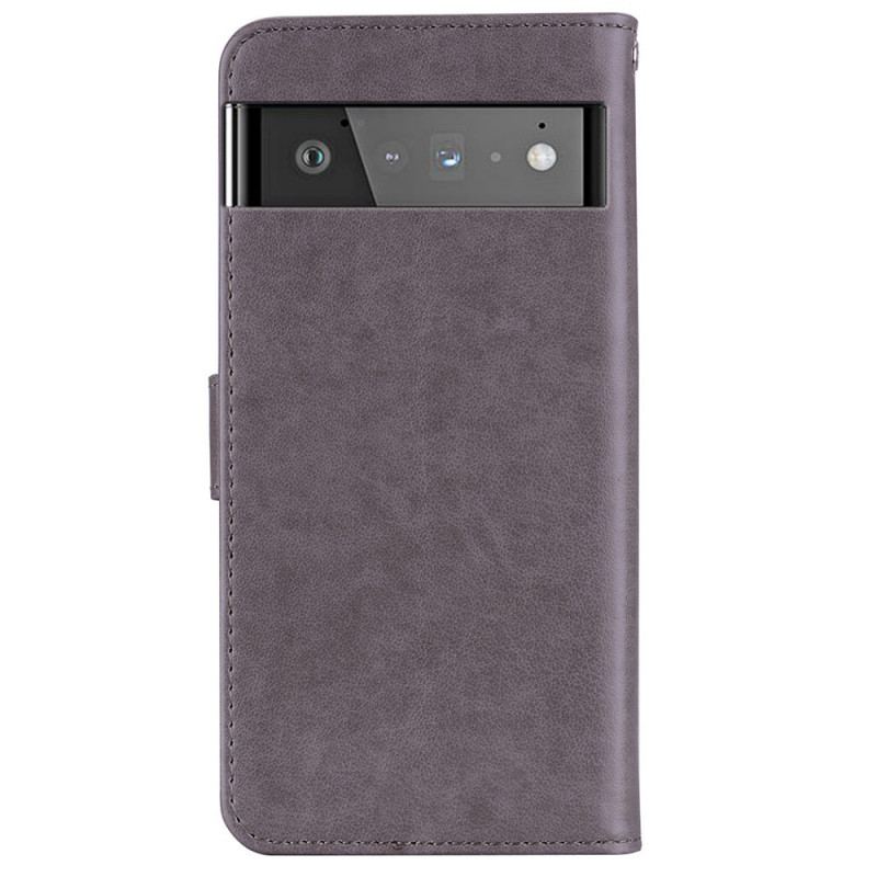 Flip Cover Google Pixel 6 Ugle Mandala Og Charm