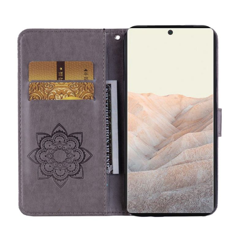 Flip Cover Google Pixel 6 Ugle Mandala Og Charm