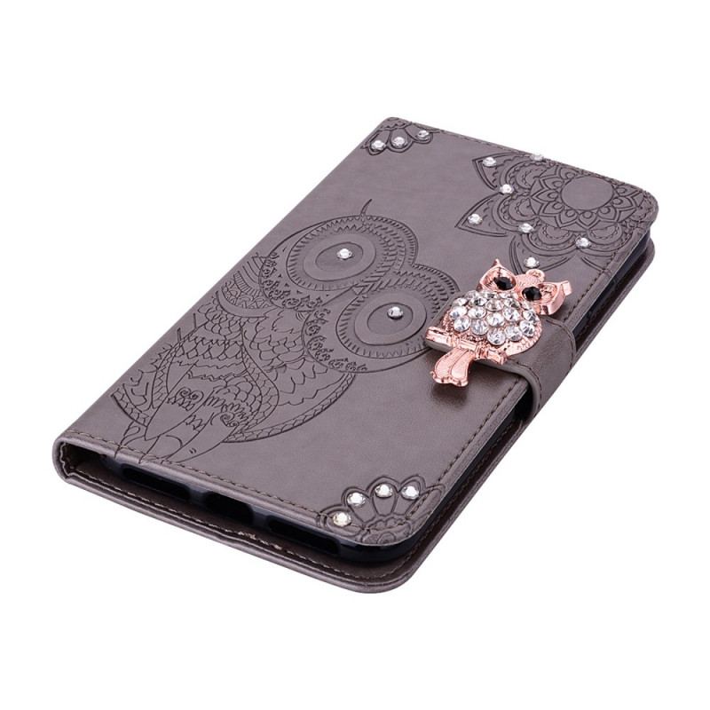 Flip Cover Google Pixel 6 Ugle Mandala Og Charm