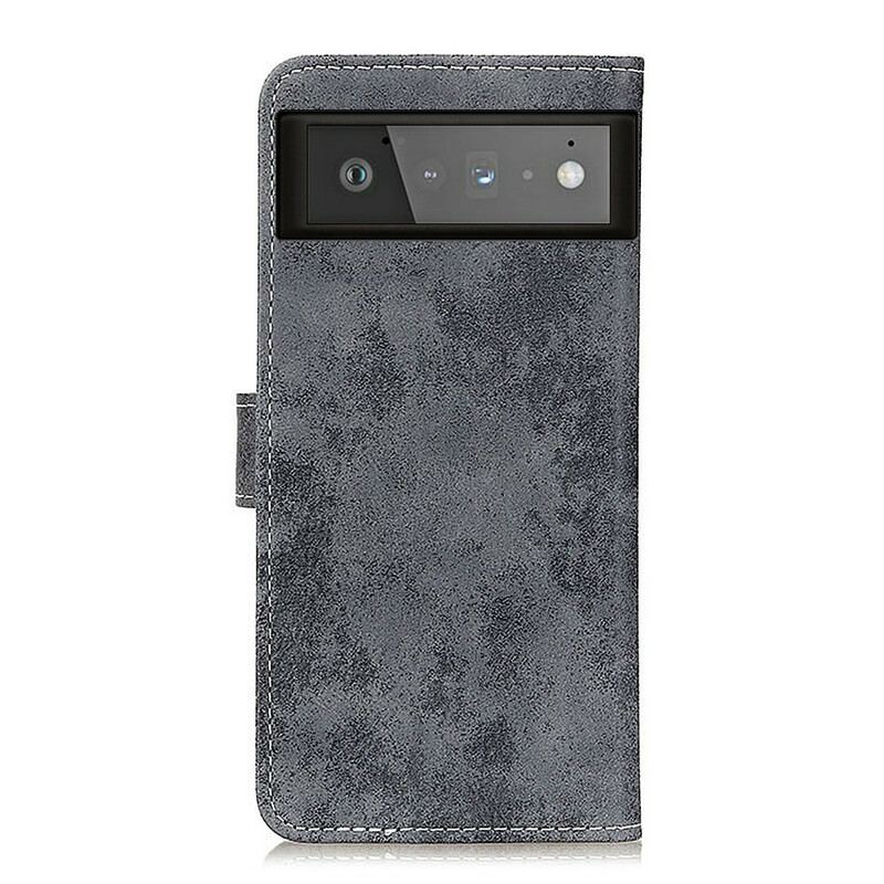 Flip Cover Google Pixel 6 Vintage Lædereffekt