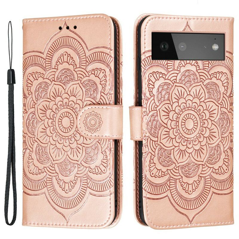 Læder Cover Google Pixel 6 Fuld Mandala