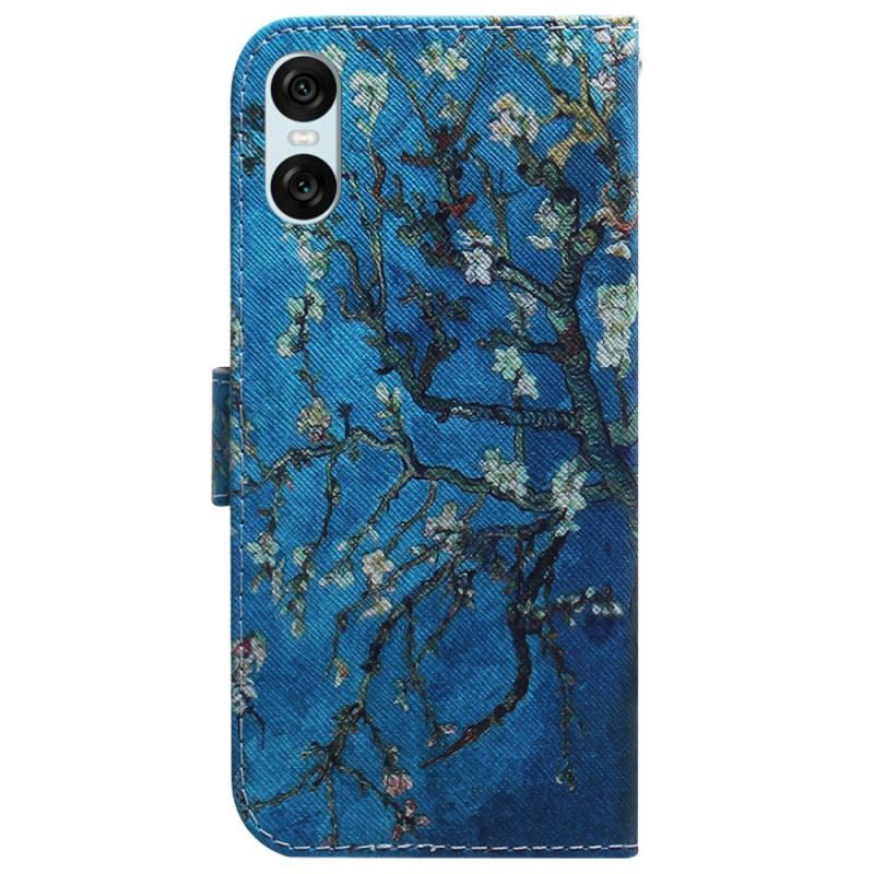 Flip Cover Til Sony Xperia 10 Vi Abrikosblomster