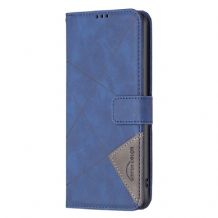 Læder Cover Sony Xperia 10 Vi Telefon Etui Binfen Farve Geometrisk Mønster