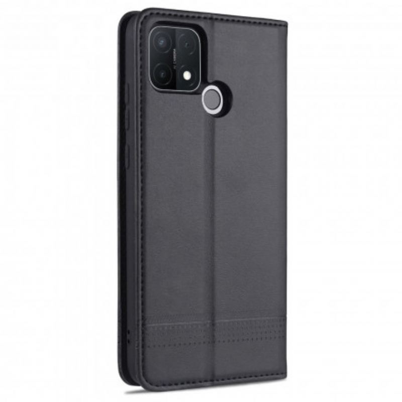 Cover Oppo A15 Flip Cover Azns Læderstyling