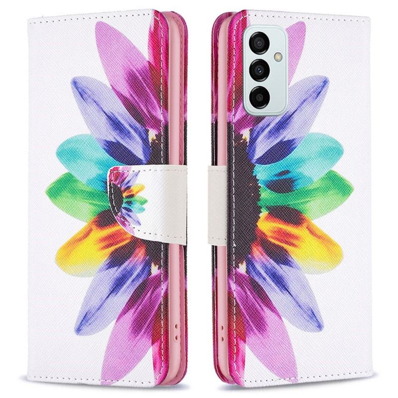 Flip Cover Samsung Galaxy M23 5G Akvarel Blomst