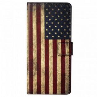 Flip Cover Samsung Galaxy M23 5G Amerikansk Flag