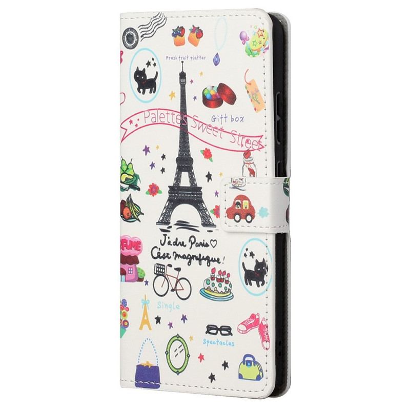 Flip Cover Samsung Galaxy M23 5G Jeg Elsker Paris