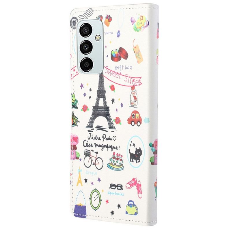 Flip Cover Samsung Galaxy M23 5G Jeg Elsker Paris