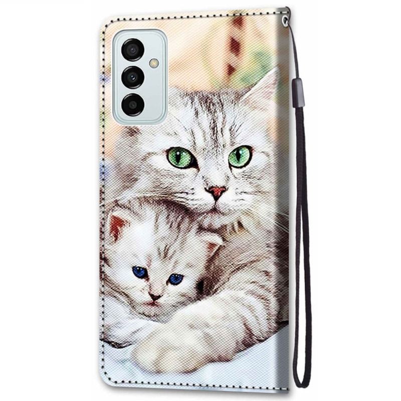 Flip Cover Samsung Galaxy M23 5G Kattefamilie